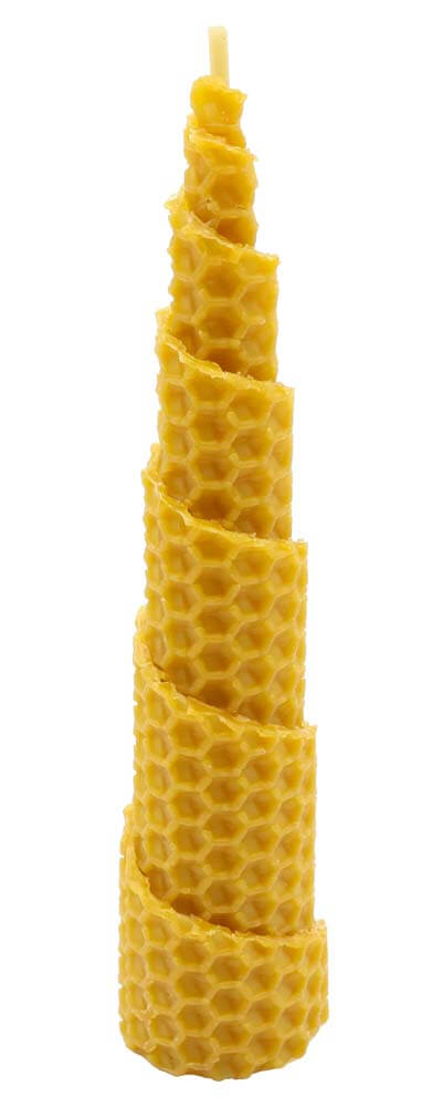 Bougie Burj Khalifa cire d’abeille 100 % naturelle 15 cm
