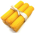 Bougies cire d’abeille 100 % naturelles 10 cm – Lot de 6