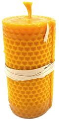 Bougie cire d’abeille 100 % naturelle 10 x 5 cm