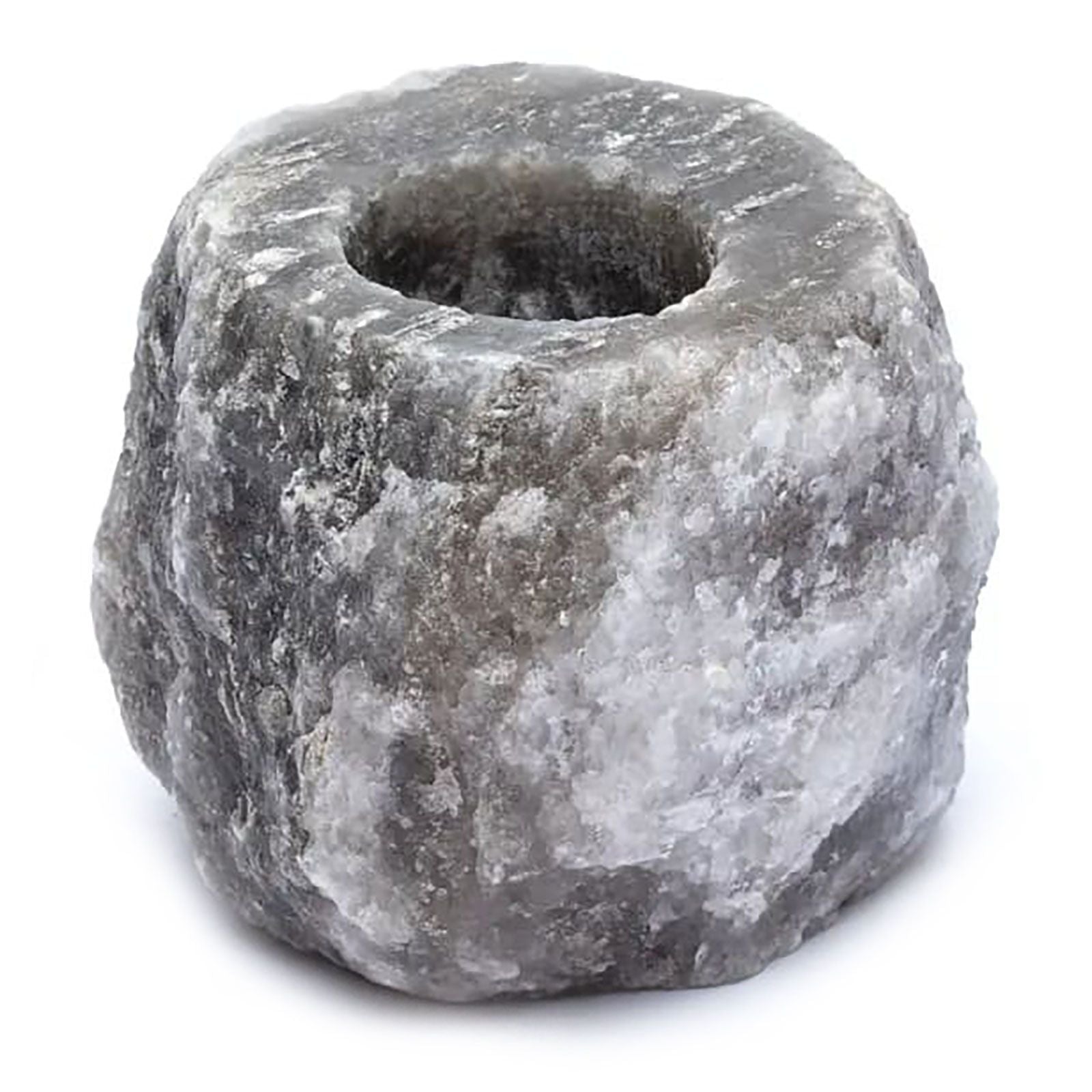 Apportez une touche minérale et apaisante à votre décoration avec ce bougeoir en sel gris naturel de 600 à 800 g. Son aspect brut et sa lumière douce créent une ambiance chaleureuse, zen et élégante.