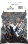 Résine naturelle Saint Benoît ESOTERRA, concassée en lot de 100 g. Provenance France.