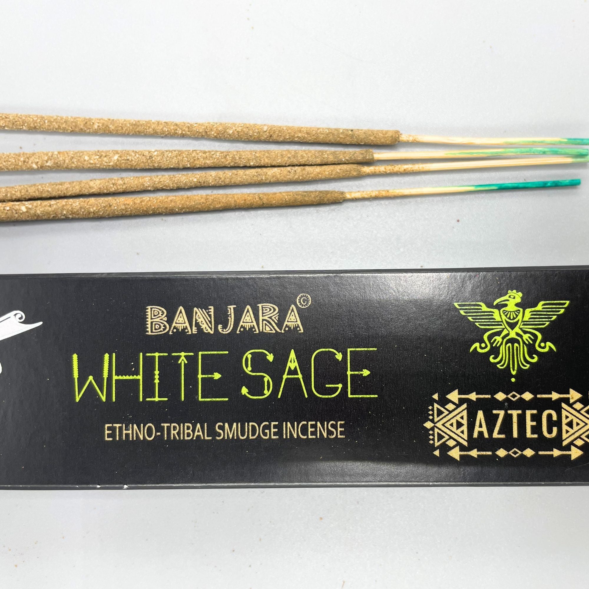 Encens Smudge Tribal Banjara Sauge Blanche – environ 10 bâtons