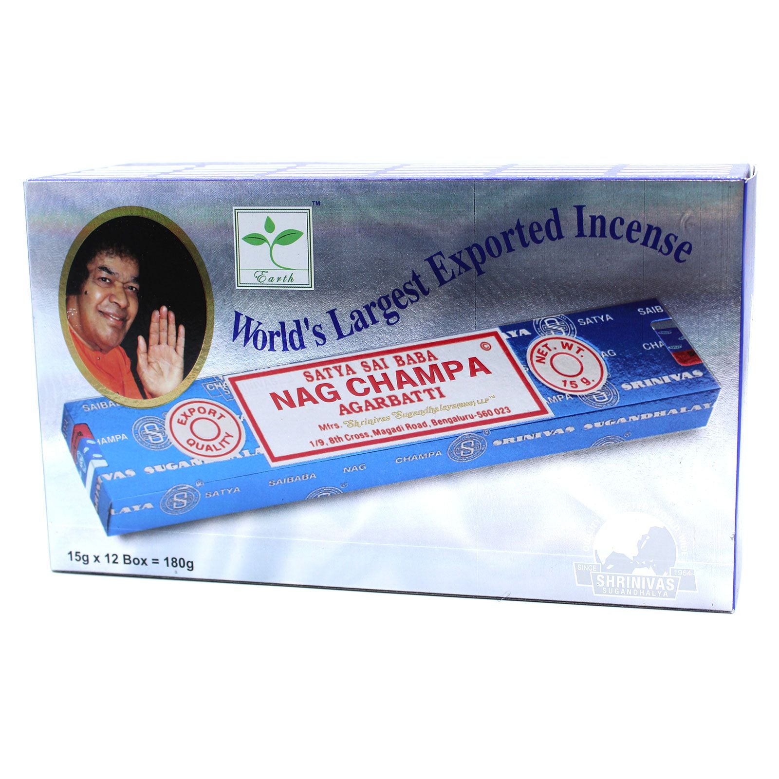 Encens Nag Champa 15 g – Fabriqué à la main en Inde