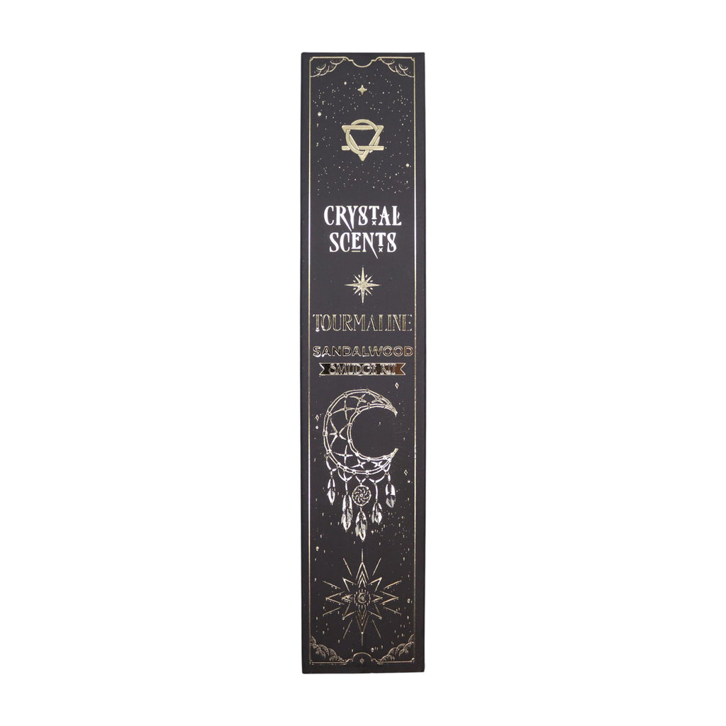 Encens Smudge Bois de Santal avec éclats de Tourmaline – 10 bâtons