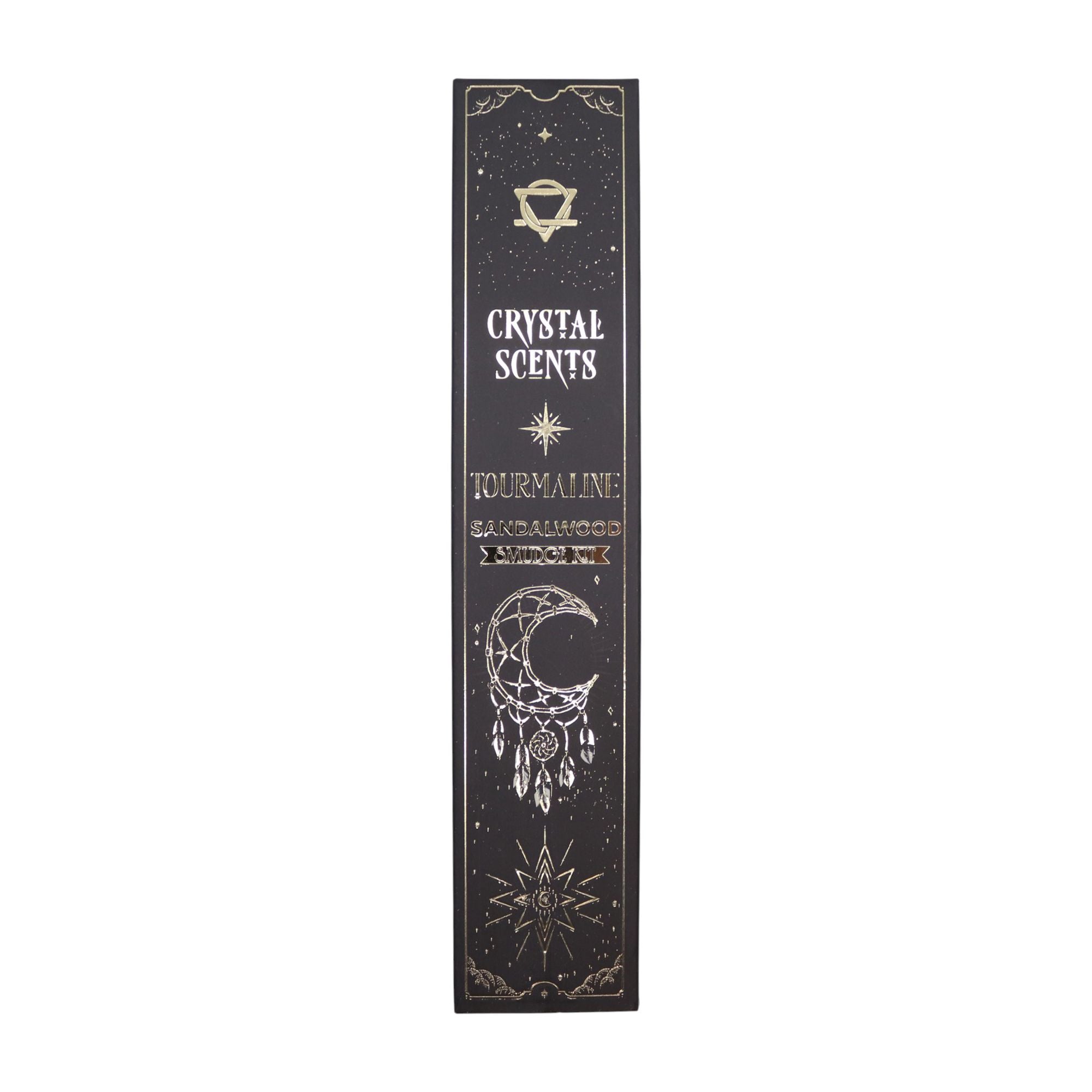 Encens Smudge Bois de Santal avec éclats de Tourmaline – 10 bâtons
