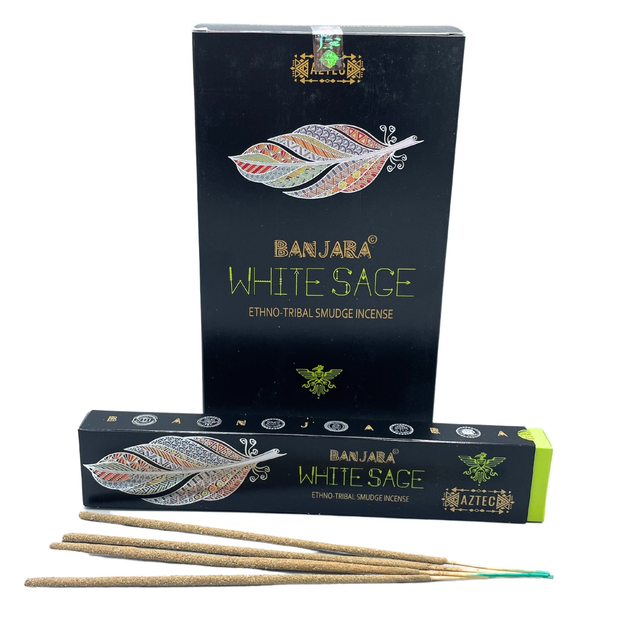 Encens Smudge Tribal Banjara Sauge Blanche – environ 10 bâtons