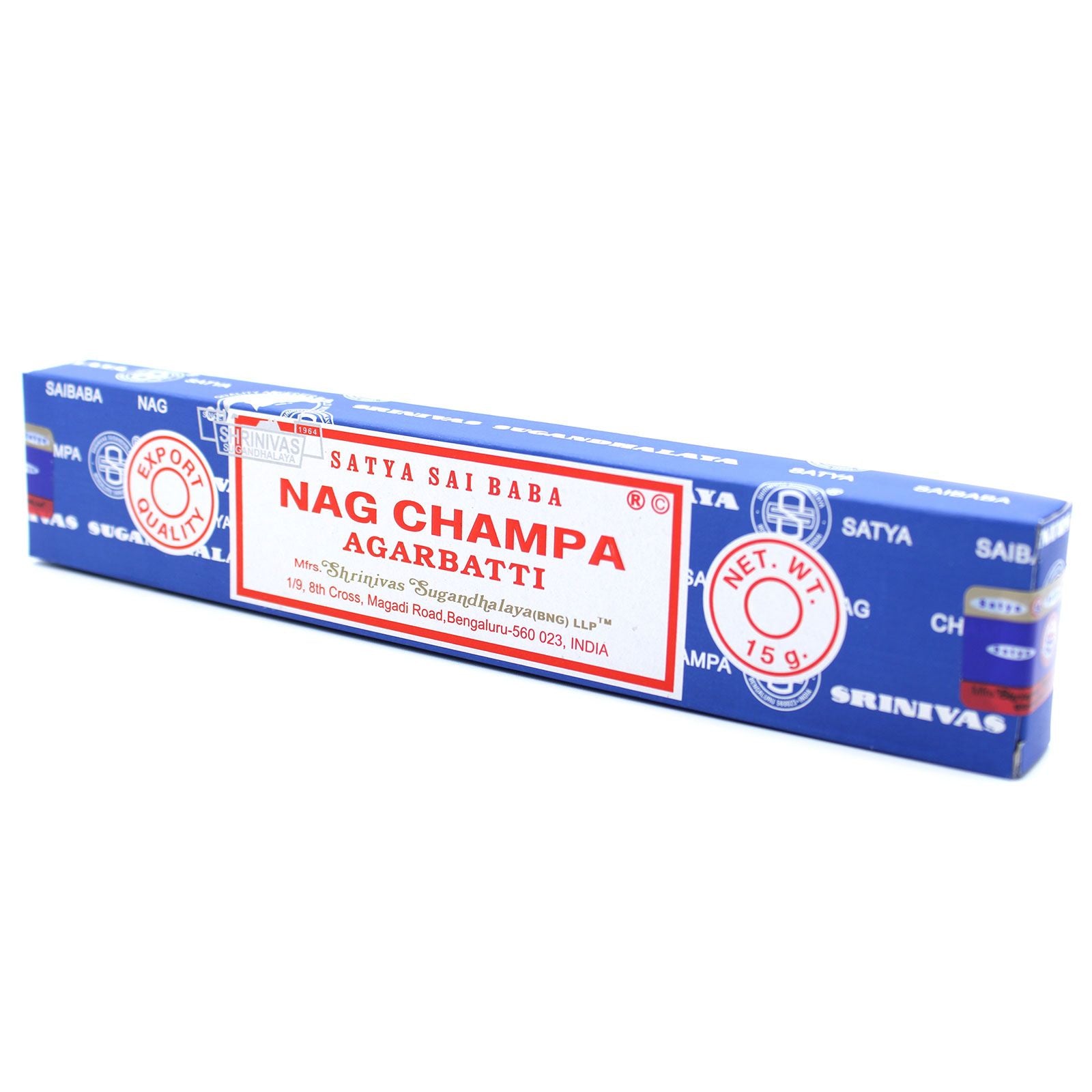 Encens Nag Champa 15 g – Fabriqué à la main en Inde