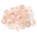 Runes indiennes en pochette quartz rose