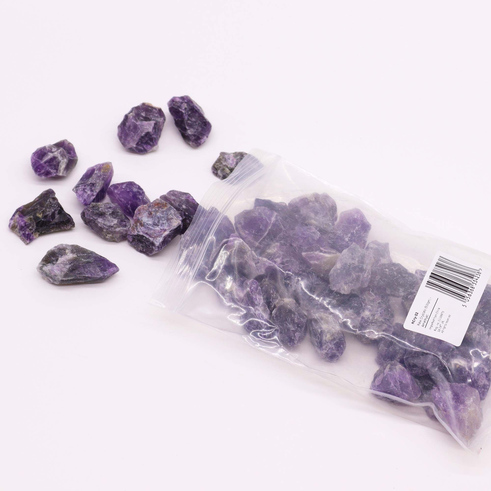 Cristaux bruts d’améthyste naturelle 500 g