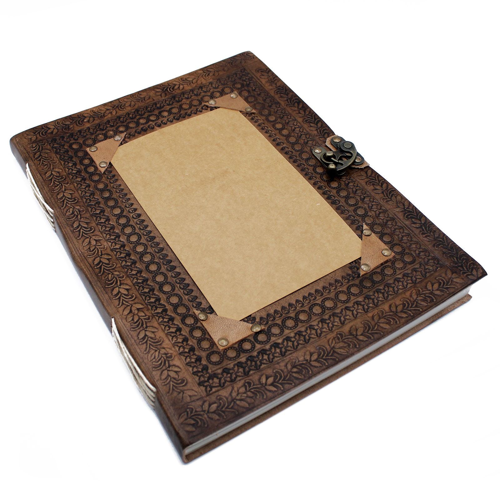 Grand Journal/Grimoire en cuir personnalisable 200 pages – 33 x 25 cm