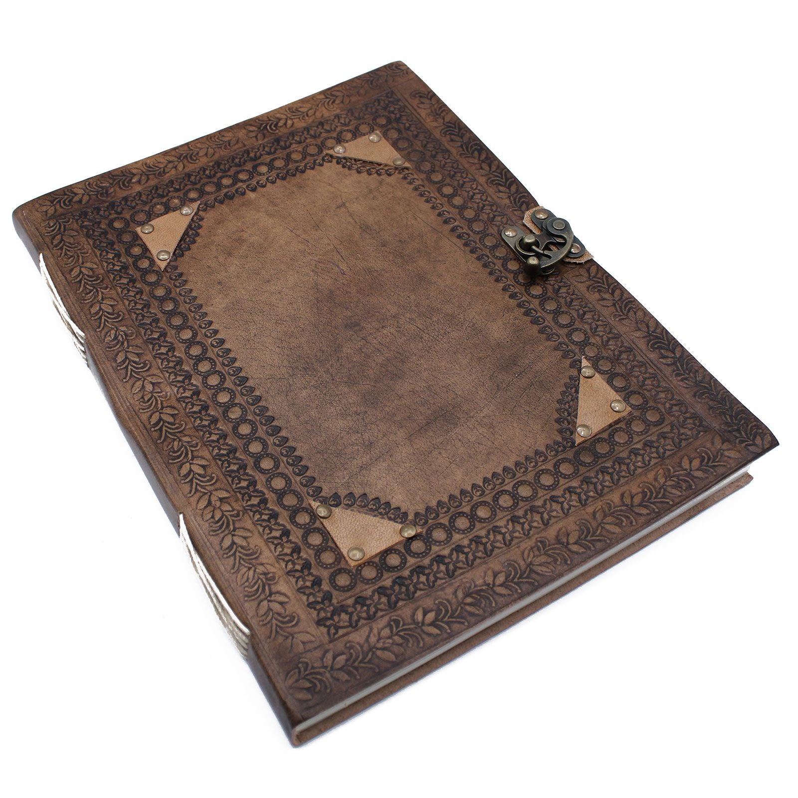 Grand Journal/Grimoire en cuir personnalisable 200 pages – 33 x 25 cm