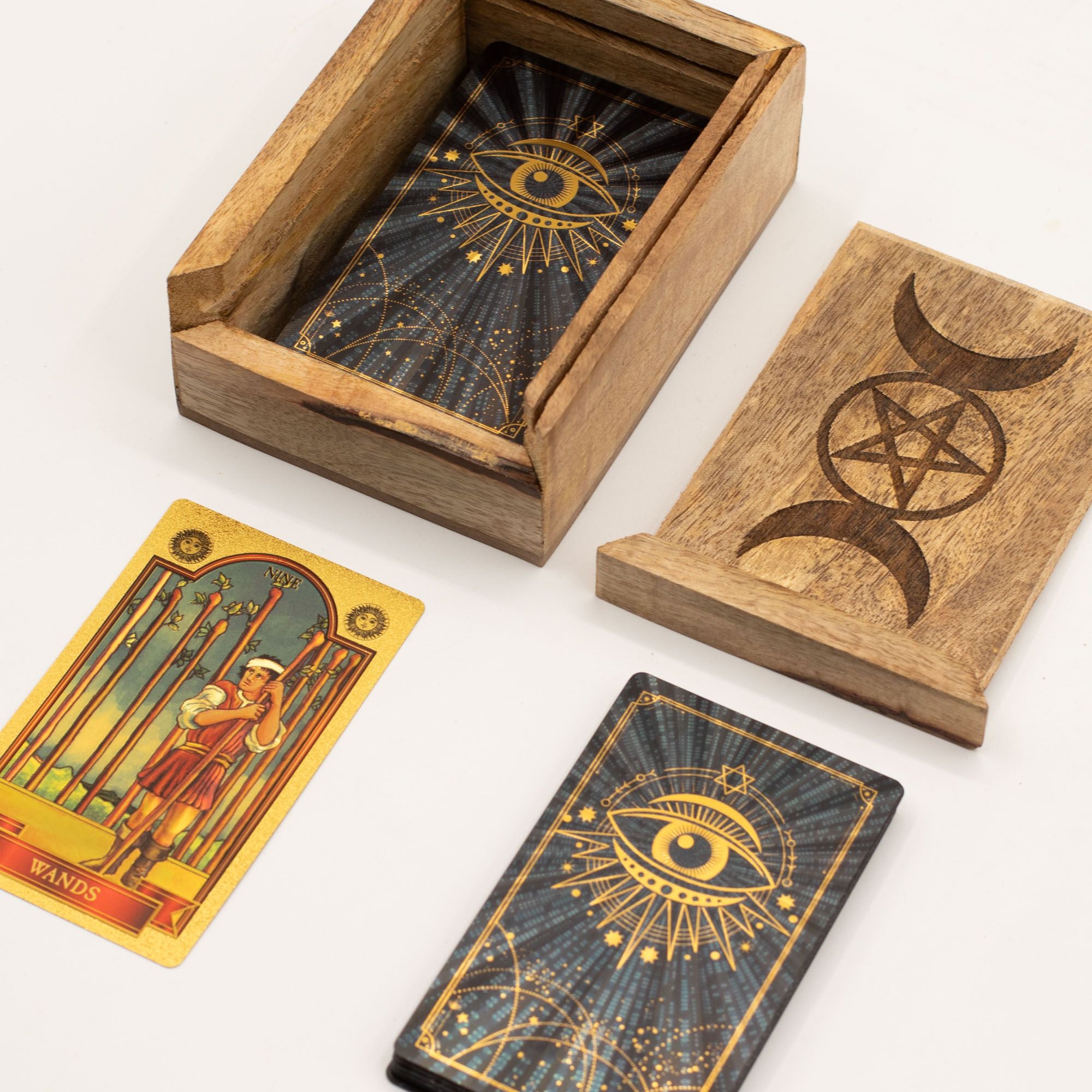Petite boîte de tarot avec porte-cartes