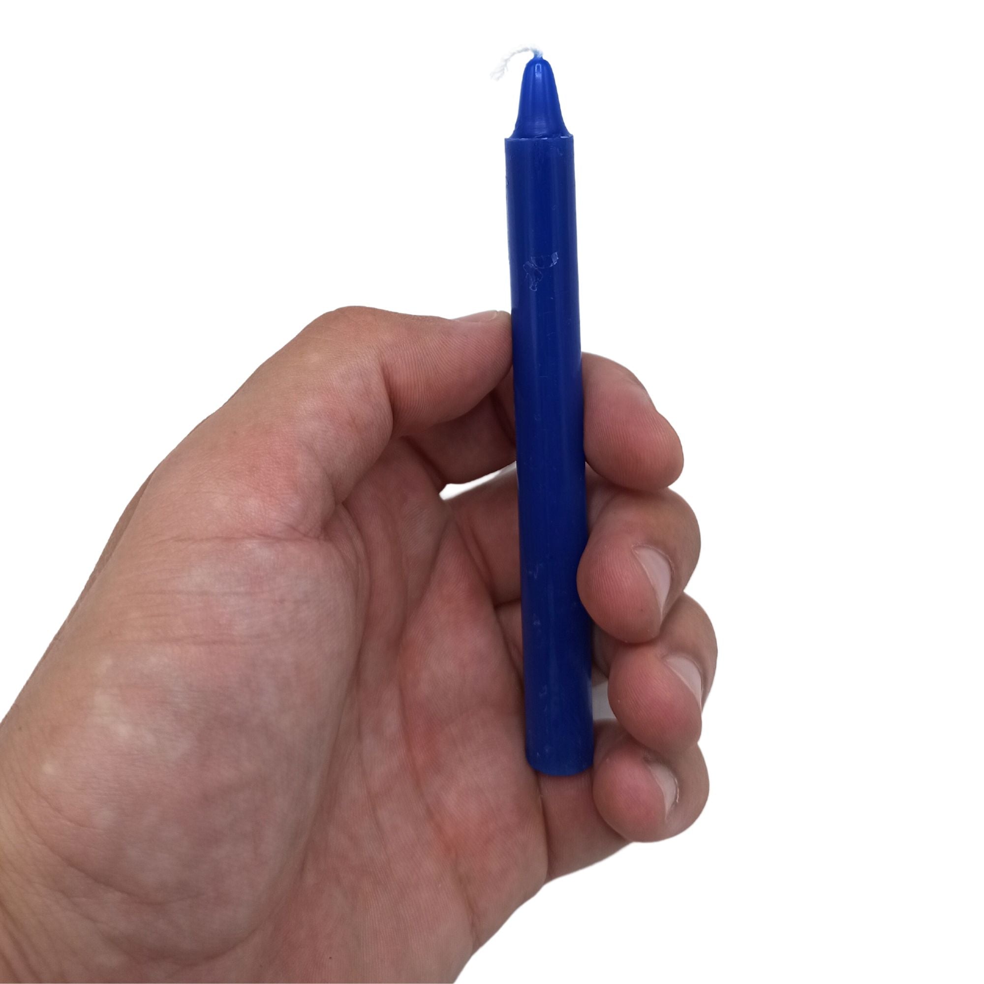 Lot de bougies Manifest Magic bleu foncé, dédié au chakra du troisième œil, idéales pour la méditation.