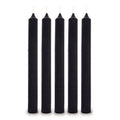 Bougie de table noire élégante, 21 x 2 cm, parfaite pour ajouter une touche raffinée à votre décoration.