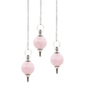 Pendule sphère en quartz rose | Radiesthésie et divination