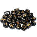 Set de pierres runiques agate noire