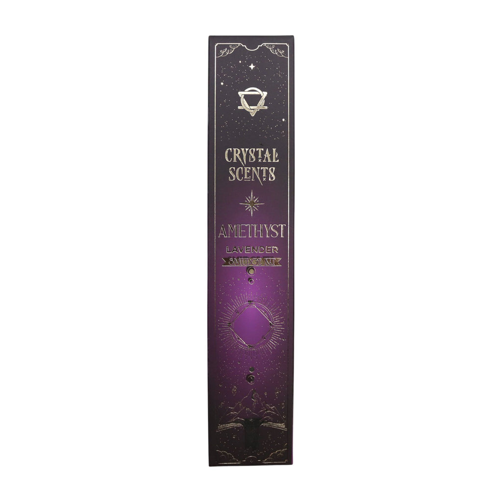 Encens Smudge Lavande avec Améthyste – 10 bâtons 20 cm
