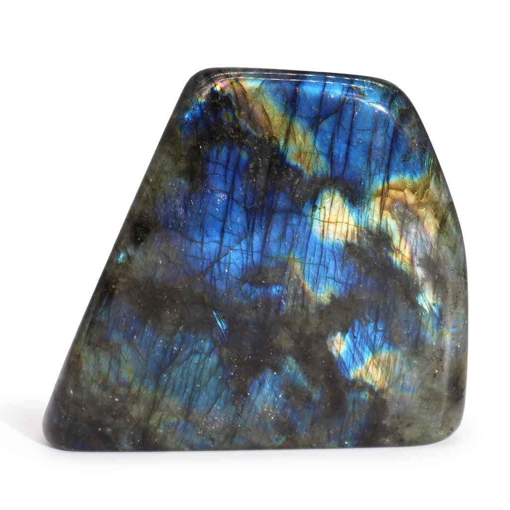 Grande labradorite de Madagascar (environ 900-1100g et une taille de 100-170mm)| Pierre naturelle et lithothérapie