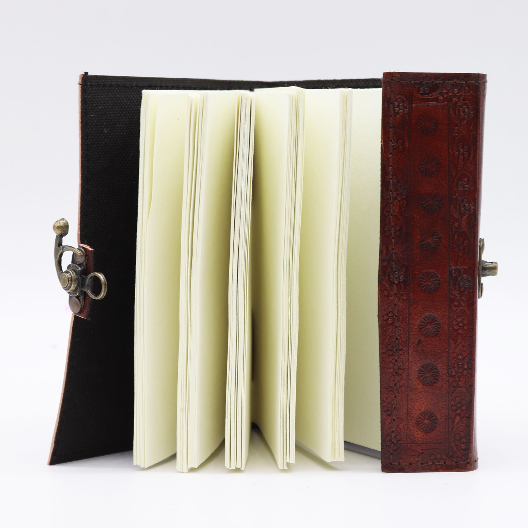 Journal/Grimoire en cuir Deux Dragons 200 pages – 17,5 x 12,5 cm