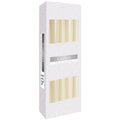 Lot de 10 Bougies Ivoires - Taper Candle, parfaites pour créer une ambiance chaleureuse avec des bougies décoratives sur votre table. Fabriquées en cire de paraffine, ces bougies non parfumées mesurent 24,5 cm de hauteur. Un choix idéal pour la décoration de table, que ce soit pour un événement ou un dîner intime.