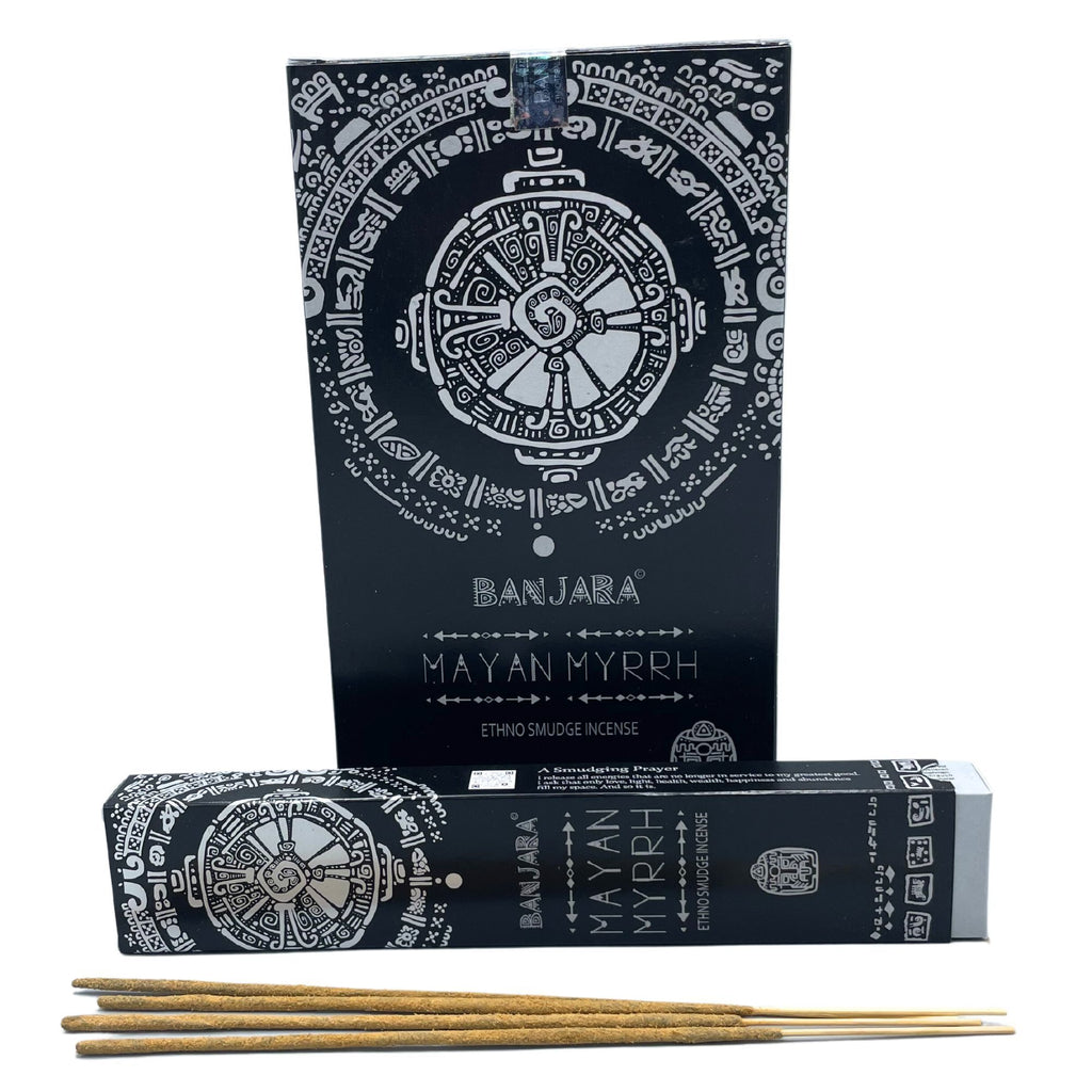 Encens Smudge Tribal Banjara Myrrhe Maya – environ 10 bâtons