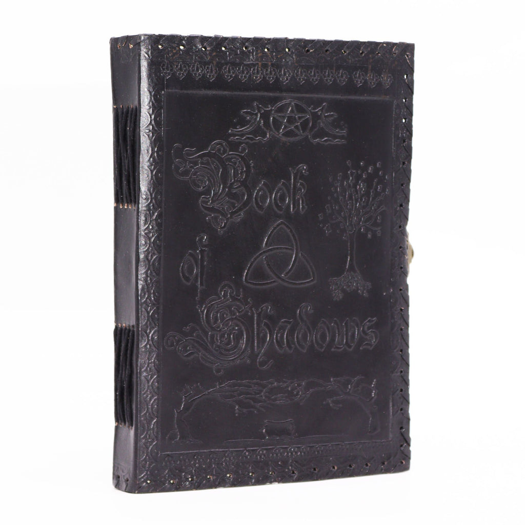 Grand Journal/Grimoire Livre des Ombres noir – 200 pages 25 x 18 cm