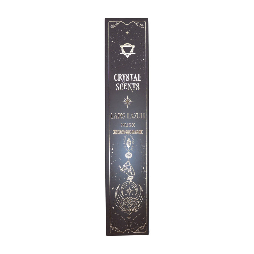 Encens Smudge Musc avec Lapis Lazuli – 10 bâtons 20 cm