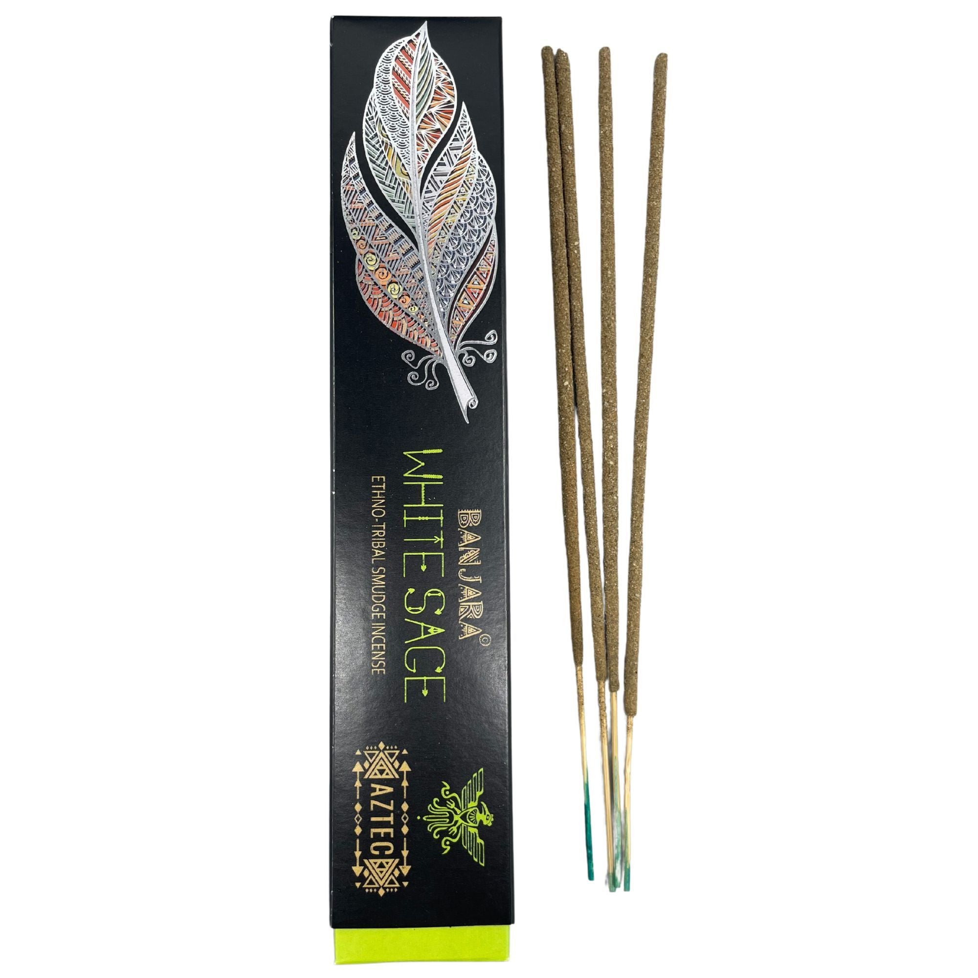 Encens Smudge Tribal Banjara Sauge Blanche – environ 10 bâtons