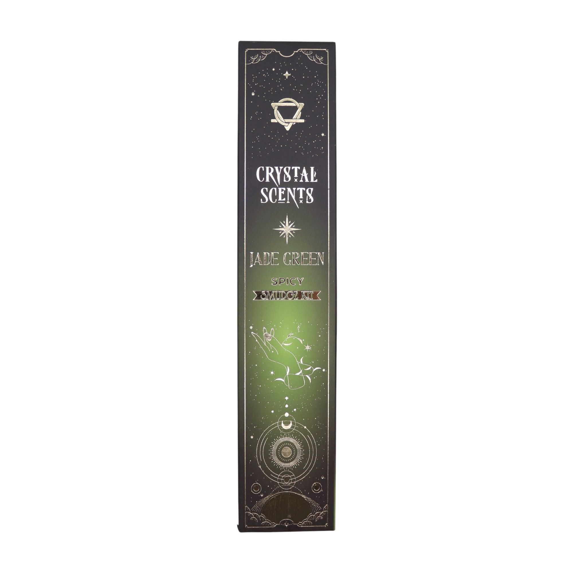 Encens Smudge Épicé avec Jade – 10 bâtons 20 cm