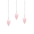Pendule en pierre brute quartz rose | Pendule naturel