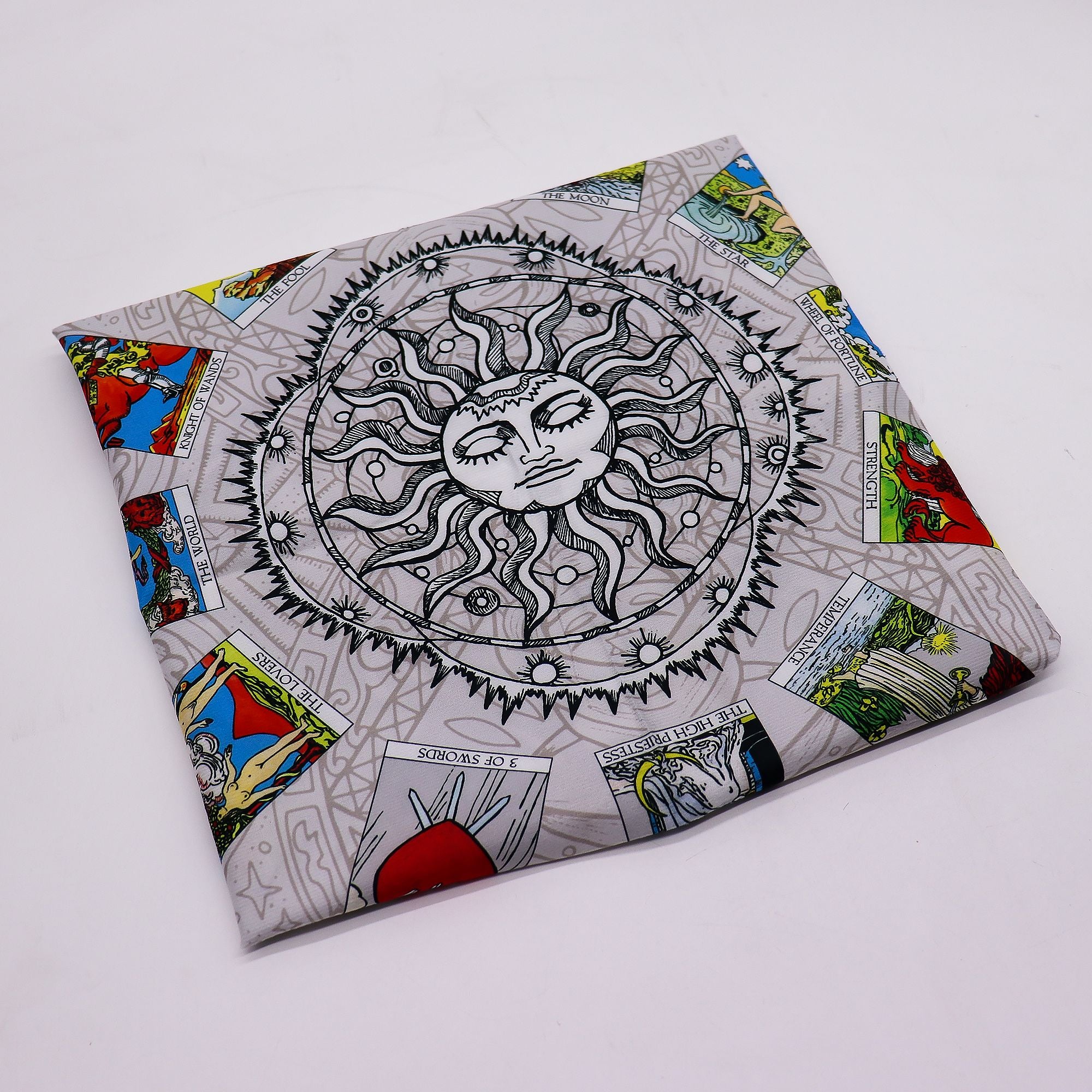 Tapis de tirage tarot Arbre de Vie – 75 x 75 cm