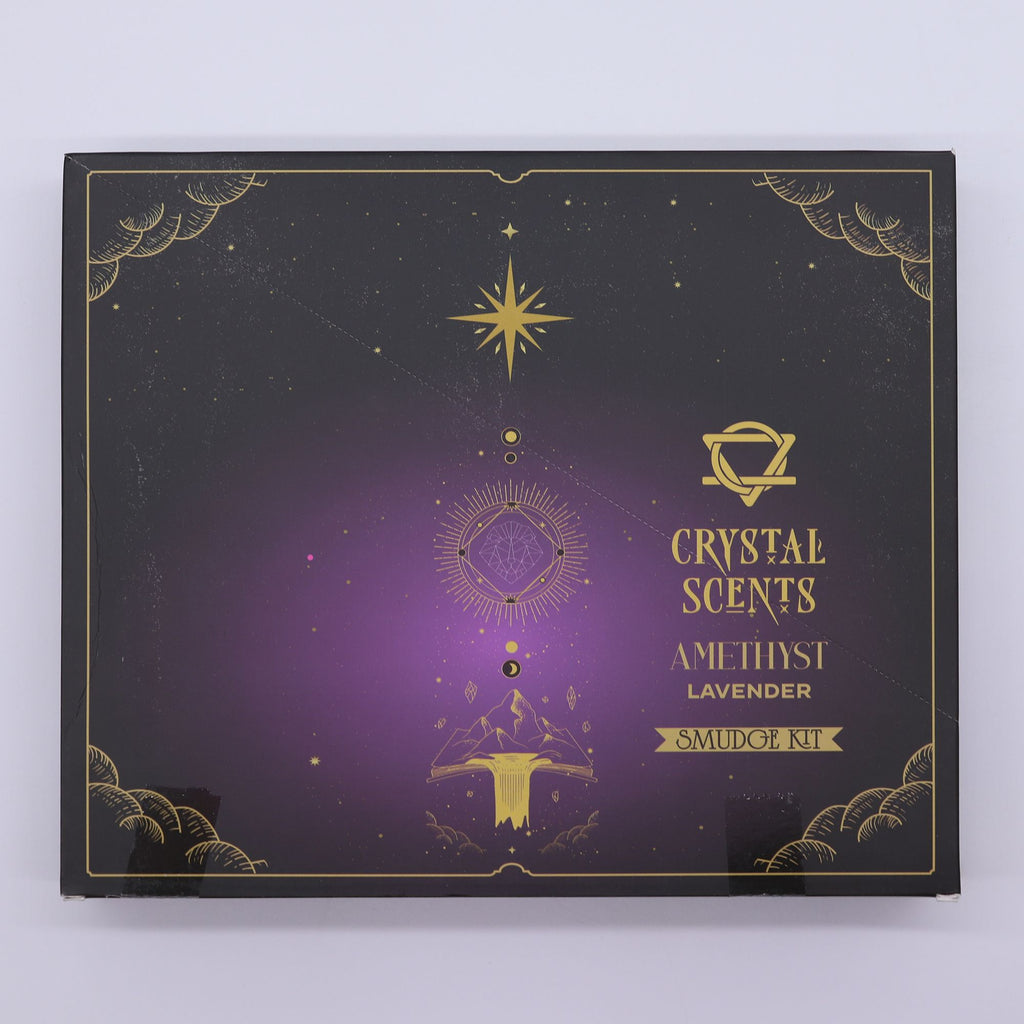Encens Smudge Lavande avec Améthyste – 10 bâtons 20 cm