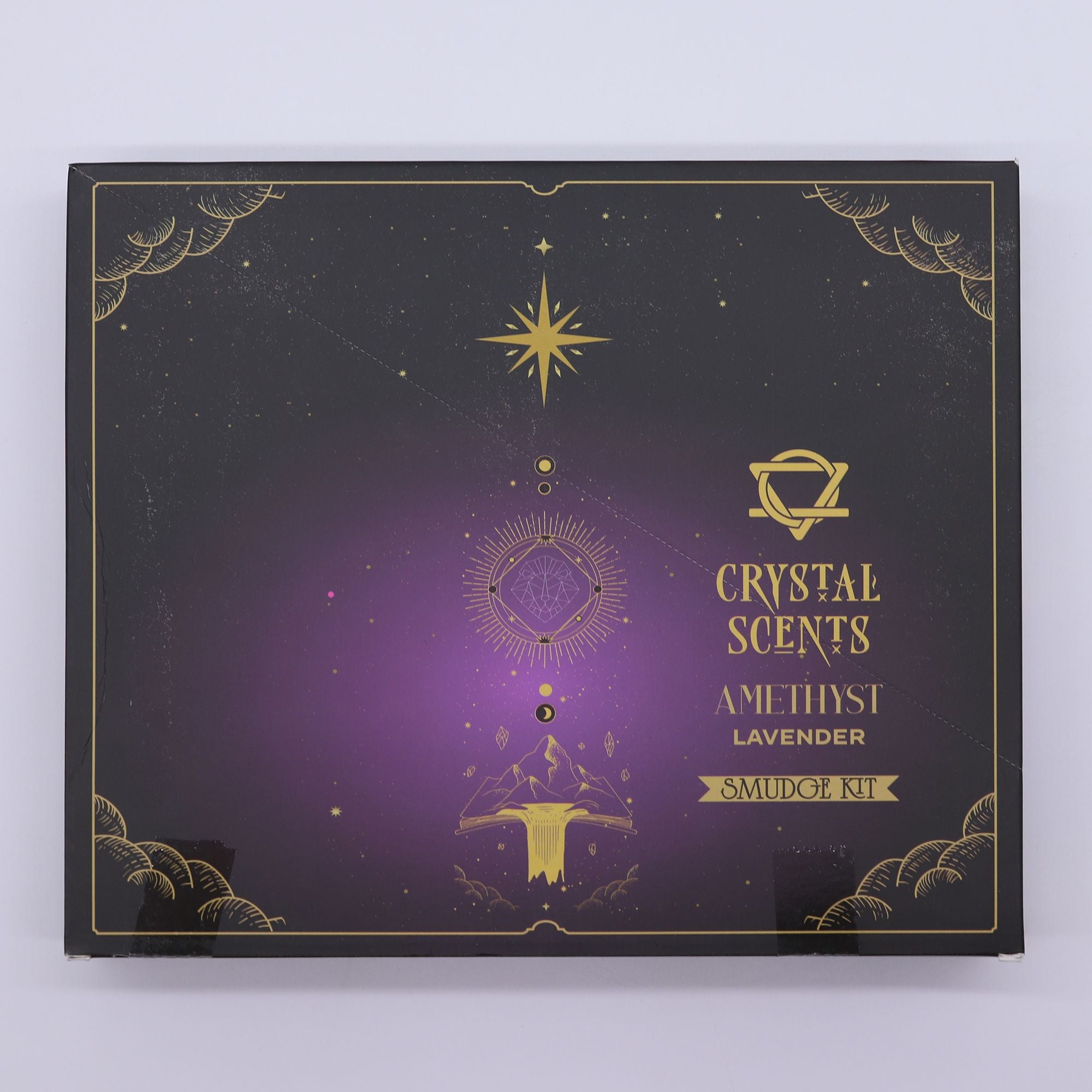 Encens Smudge Lavande avec Améthyste – 10 bâtons 20 cm