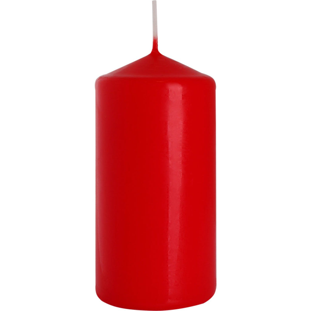 Bougie Biplante Élégante 60x120mm - rouge, une magnifique bougie rouge qui apporte une ambiance chaleureuse.