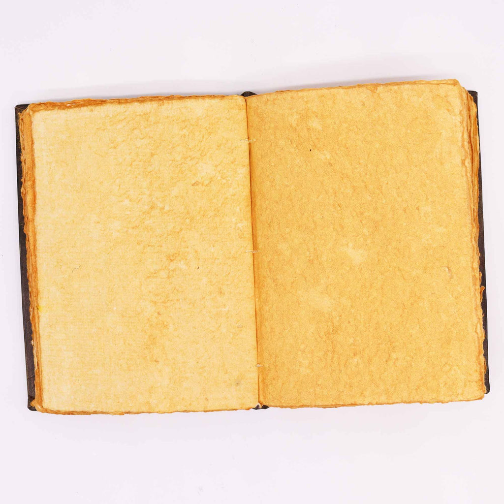 Journal/Grimoire en cuir décor rose en zinc – 200 pages 26 x 20 cm