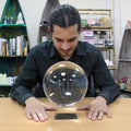 Boule de cristal sur support – 200 mm