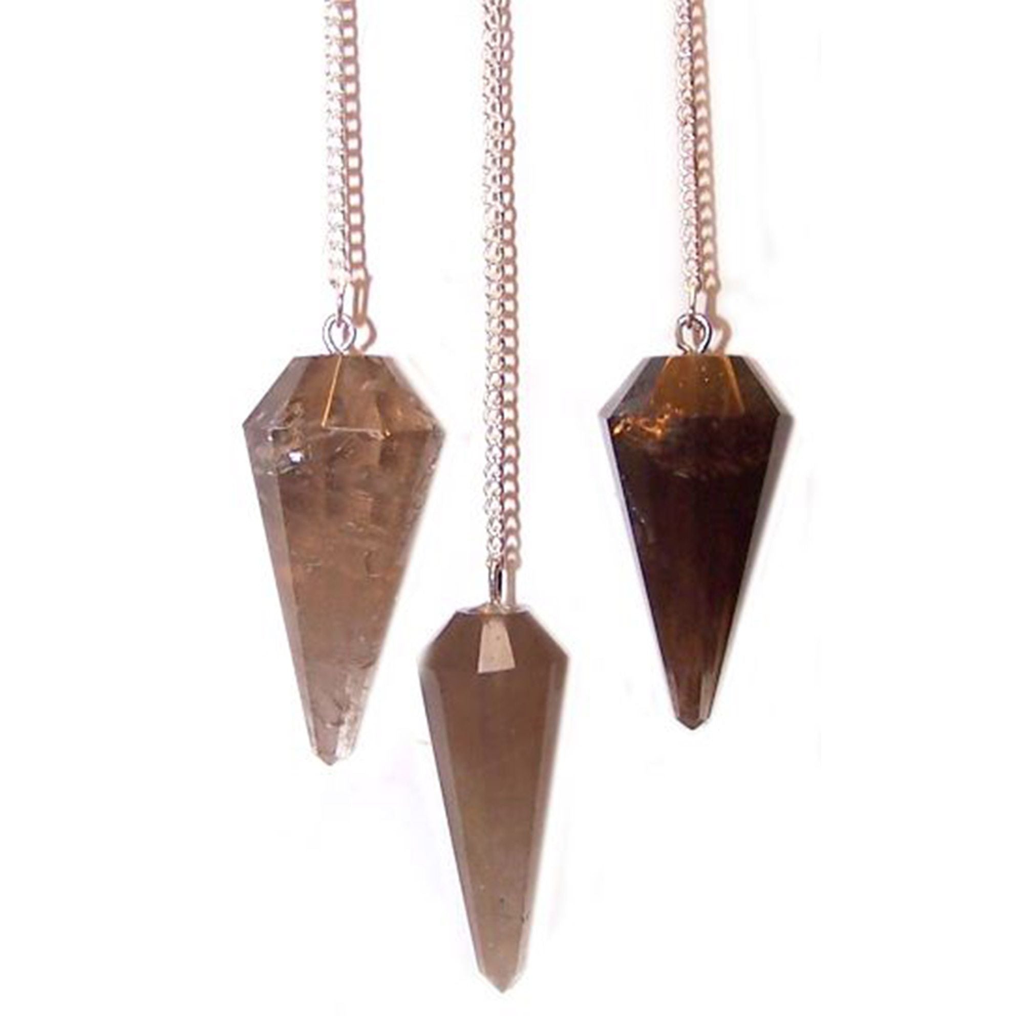 Pendules en cristal - Quartz fumé  | Radiesthésie et divination