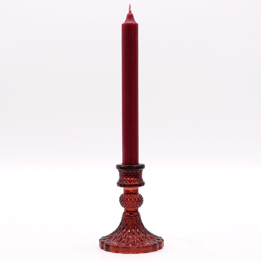 Lot de 2 bougeoirs vintage rouge vampire