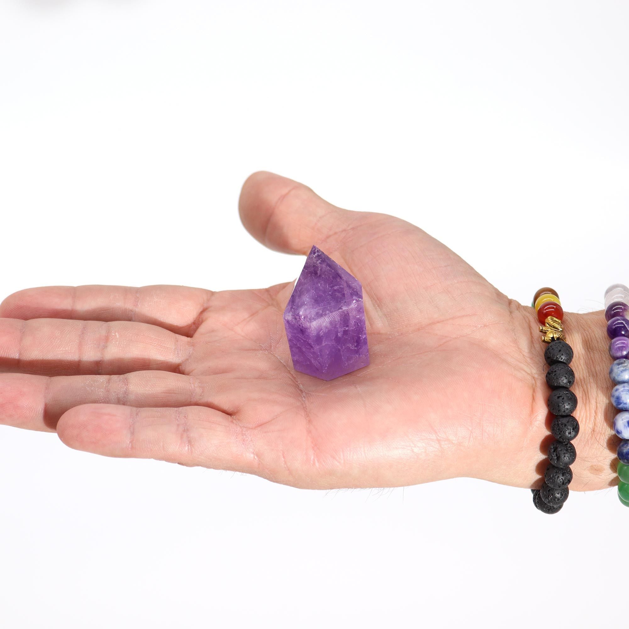Pointes d’améthyste naturelles petites – pierre violette