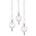 Pendule sphère en cristal de roche | Radiesthésie et divination