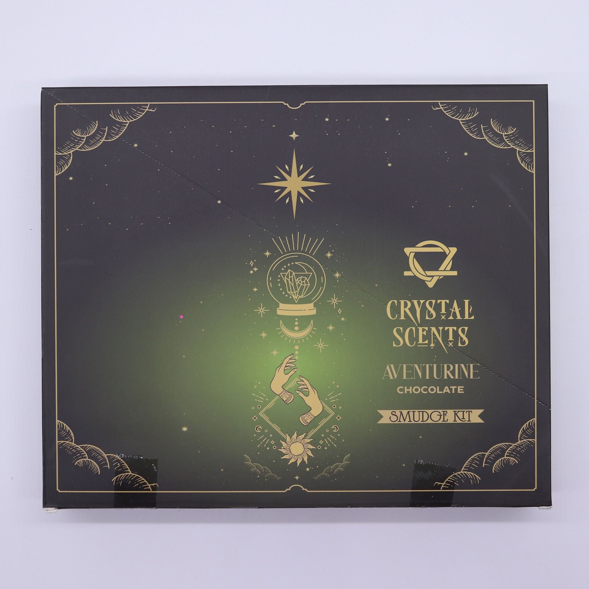 Encens Smudge Chocolat avec Aventurine – 10 bâtons 20 cm