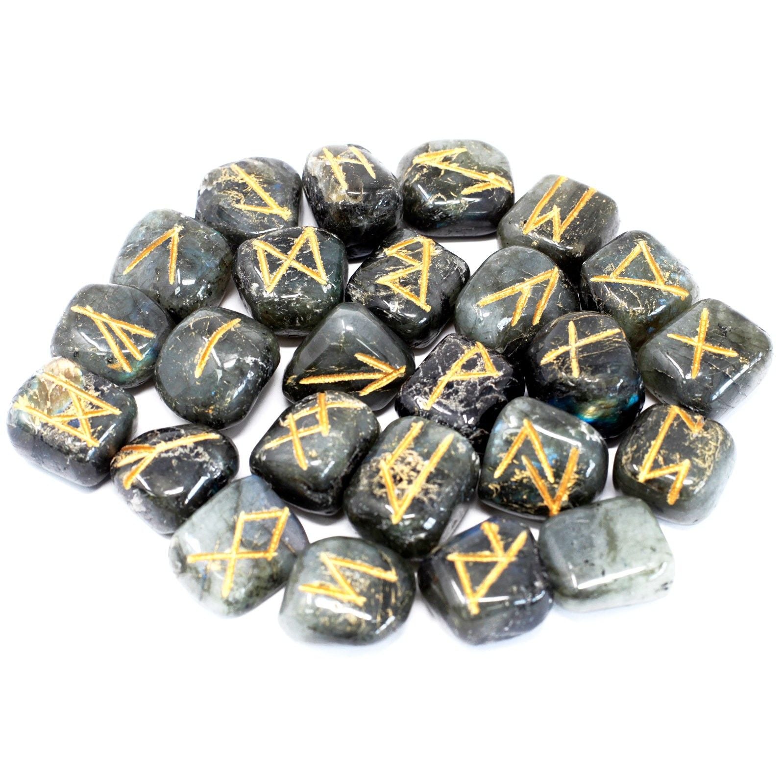 Set de pierres runiques - Labradorite